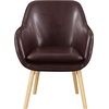 image:imageConvenience Concepts Take a Seat Charlotte Accent Chair Black Faux LeatherEspresso