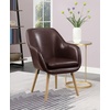 image:imageConvenience Concepts Take a Seat Charlotte Accent Chair Black Faux LeatherEspresso