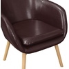 image:imageConvenience Concepts Take a Seat Charlotte Accent Chair Black Faux LeatherEspresso