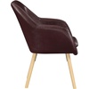 image:imageConvenience Concepts Take a Seat Charlotte Accent Chair Black Faux LeatherEspresso