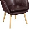 image:imageConvenience Concepts Take a Seat Charlotte Accent Chair Black Faux LeatherEspresso