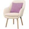 image:imageConvenience Concepts Take a Seat Charlotte Accent Chair Black Faux LeatherSherpa Creme