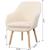 image:imageConvenience Concepts Take a Seat Charlotte Accent Chair Black Faux LeatherSherpa Creme