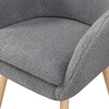 image:imageConvenience Concepts Take a Seat Charlotte Accent Chair Black Faux LeatherSherpa Gray