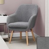 image:imageConvenience Concepts Take a Seat Charlotte Accent Chair Black Faux LeatherSherpa Gray