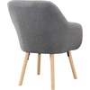 image:imageConvenience Concepts Take a Seat Charlotte Accent Chair Black Faux LeatherSherpa Gray