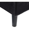 image:imageConvenience Concepts Take a Seat Churchill Accent Chair with Ottoman Dark Gray MicrofiberBlack Faux Leather
