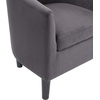 image:imageConvenience Concepts Take a Seat Churchill Accent Chair with Ottoman Dark Gray MicrofiberDark Gray Microfiber