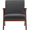 image:imageConvenience Concepts Take a Seat Cliff Accent Armchair 285  MidCentury Modern Lounge Chair for Living Room Bedroom Dark Gray FabricEspressoDark Gray FabricEspresso