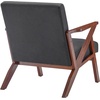image:imageConvenience Concepts Take a Seat Cliff Accent Armchair 285  MidCentury Modern Lounge Chair for Living Room Bedroom Dark Gray FabricEspressoDark Gray FabricEspresso