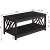 image:imageConvenience Concepts Titan Coffee Table WhiteEspresso