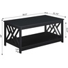 image:imageConvenience Concepts Titan Coffee Table with Shelf BlackBlack