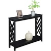 image:imageConvenience Concepts Titan Console Table with Shelf EspressoBlack