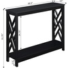 image:imageConvenience Concepts Titan Console Table with Shelf EspressoBlack