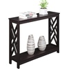 image:imageConvenience Concepts Titan Console Table with Shelf EspressoEspresso