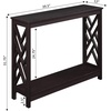 image:imageConvenience Concepts Titan Console Table with Shelf EspressoEspresso