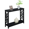 image:imageConvenience Concepts Titan Console Table with Shelf EspressoWhite