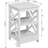 image:imageConvenience Concepts Titan End Table with Shelves WhiteWhite
