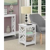 image:imageConvenience Concepts Titan End Table with Shelves WhiteWhite