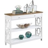image:imageConvenience Concepts Town Square 1 Drawer Console Table GrayDriftwoodWhite