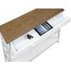 image:imageConvenience Concepts Town Square 1 Drawer Console Table GrayDriftwoodWhite
