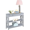 image:imageConvenience Concepts Town Square 1 Drawer Console Table GrayGrey