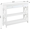 image:imageConvenience Concepts Town Square 1 Drawer Console Table White