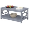 image:imageConvenience Concepts Town Square Coffee Table with Shelf GrayGrey