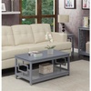 image:imageConvenience Concepts Town Square Coffee Table with Shelf GrayGrey