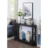 image:imageConvenience Concepts Town Square Console Table with Shelf DriftwoodWhiteBlack
