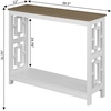 image:imageConvenience Concepts Town Square Console Table with Shelf DriftwoodWhiteDriftwoodWhite