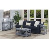 image:imageConvenience Concepts Town Square Console Table with Shelf DriftwoodWhiteGrey
