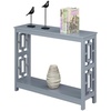 image:imageConvenience Concepts Town Square Console Table with Shelf DriftwoodWhiteGrey