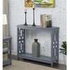 image:imageConvenience Concepts Town Square Console Table with Shelf DriftwoodWhiteGrey
