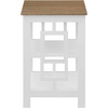image:imageConvenience Concepts Town Square End Table with Shelves DriftwoodWhiteDriftwoodWhite
