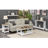 image:imageConvenience Concepts Town Square End Table with Shelves DriftwoodWhiteDriftwoodWhite