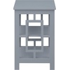 image:imageConvenience Concepts Town Square End Table with Shelves DriftwoodWhiteGrey