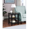 image:imageConvenience Concepts Tribeca End Table 18  Modern Living Room Side Table with Storage Shelves Family Room Accent Table Transitional Bedside Table EspressoBlack