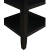 image:imageConvenience Concepts Tribeca End Table 18  Modern Living Room Side Table with Storage Shelves Family Room Accent Table Transitional Bedside Table EspressoBlack