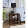 image:imageConvenience Concepts Tribeca End Table 18  Modern Living Room Side Table with Storage Shelves Family Room Accent Table Transitional Bedside Table EspressoEspresso