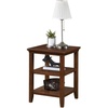 image:imageConvenience Concepts Tribeca End Table 18  Modern Living Room Side Table with Storage Shelves Family Room Accent Table Transitional Bedside Table EspressoEspresso