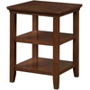 image:imageConvenience Concepts Tribeca End Table 18  Modern Living Room Side Table with Storage Shelves Family Room Accent Table Transitional Bedside Table EspressoEspresso
