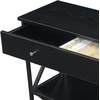 image:imageConvenience Concepts Tucson 1Drawer Console Table with Shelves BlackBlackBlackBlack