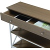 image:imageConvenience Concepts Tucson 1Drawer Console Table with Shelves BlackBlackDriftwoodWhite