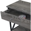 image:imageConvenience Concepts Tucson 1Drawer Console Table with Shelves BlackBlackWeathered GrayBlack