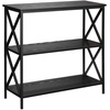 image:imageConvenience Concepts Tucson 3 Tier Bookcase Weathered GrayBlack