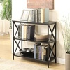 image:imageConvenience Concepts Tucson 3 Tier Bookcase Weathered GrayBlack