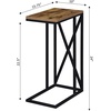 image:imageConvenience Concepts Tucson C End Table BarnwoodBlackBarnwoodBlack