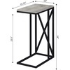 image:imageConvenience Concepts Tucson C End Table BarnwoodBlackFaux BirchBlack