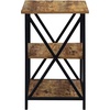 image:imageConvenience Concepts Tucson Cobalt End Table with Shelves R40633 Cobalt BlueBlackBarnwoodBlack